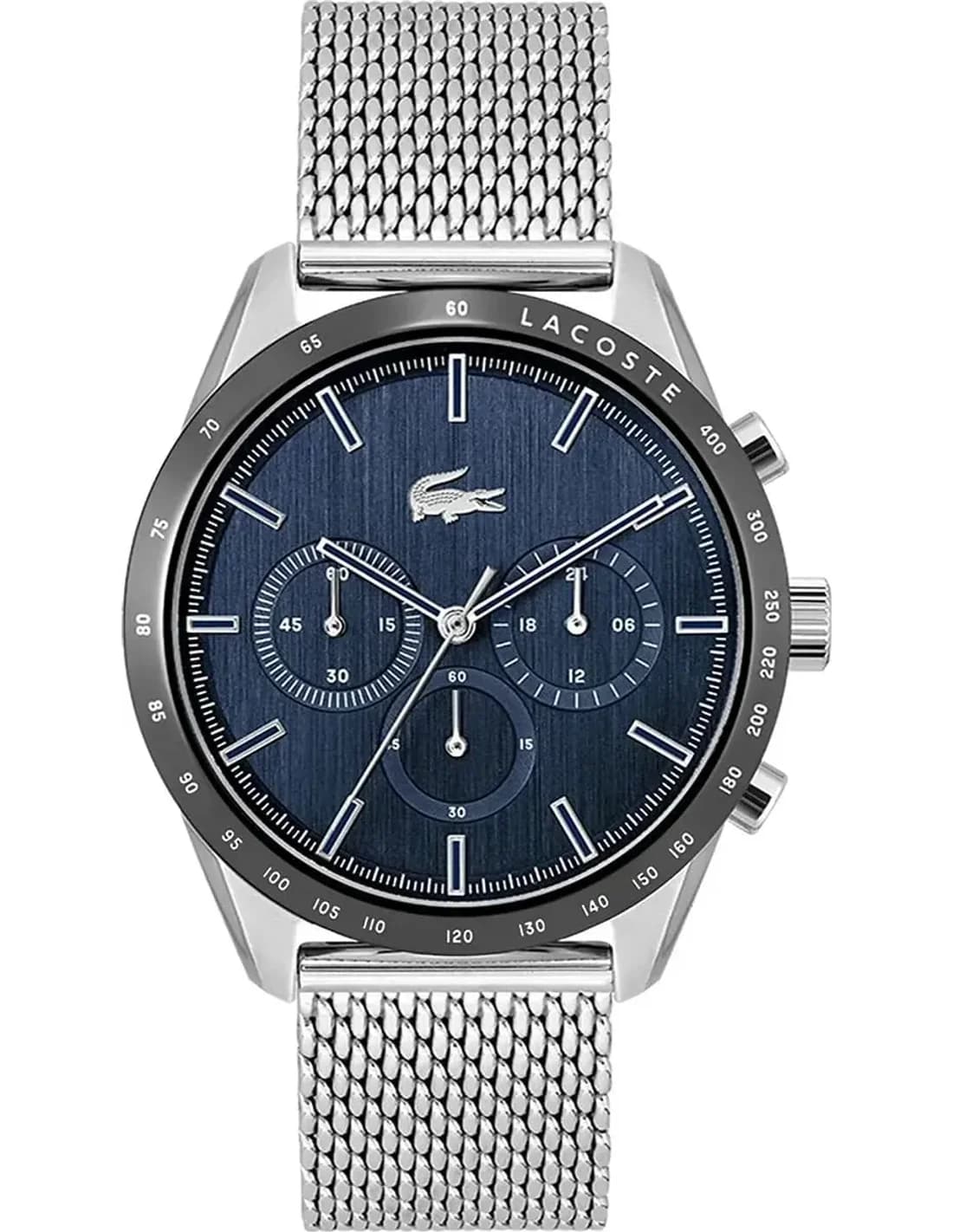 Lacoste 2011163 vue de côté, bracelet acier