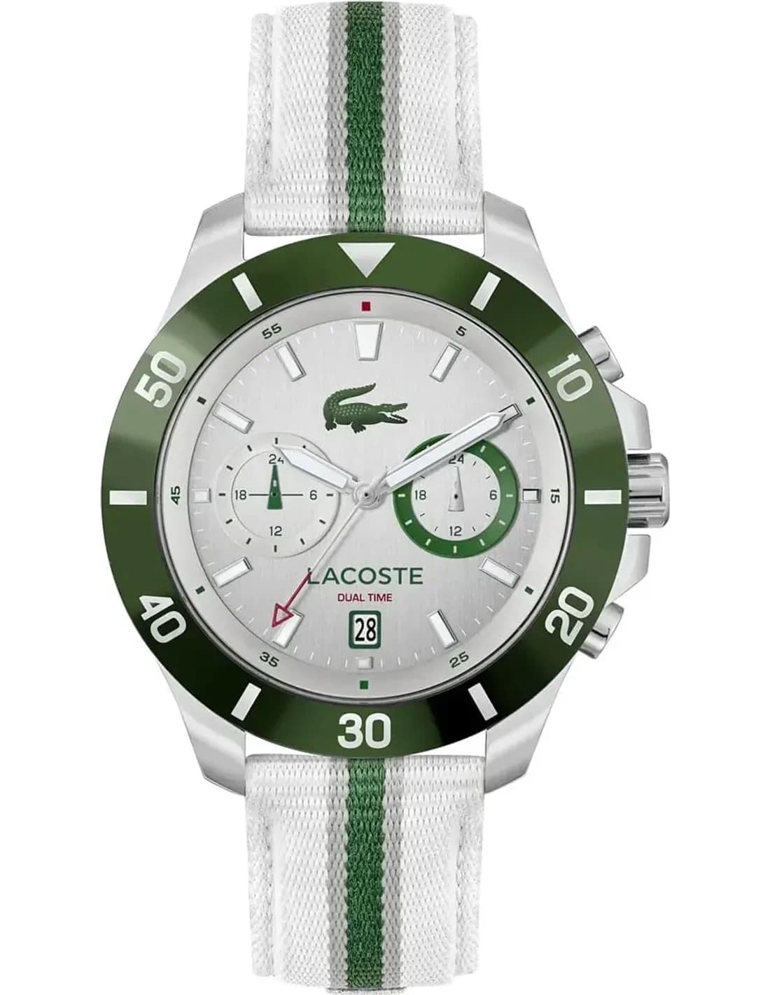 Lacoste 2011340 vue de côté, bracelet cuir