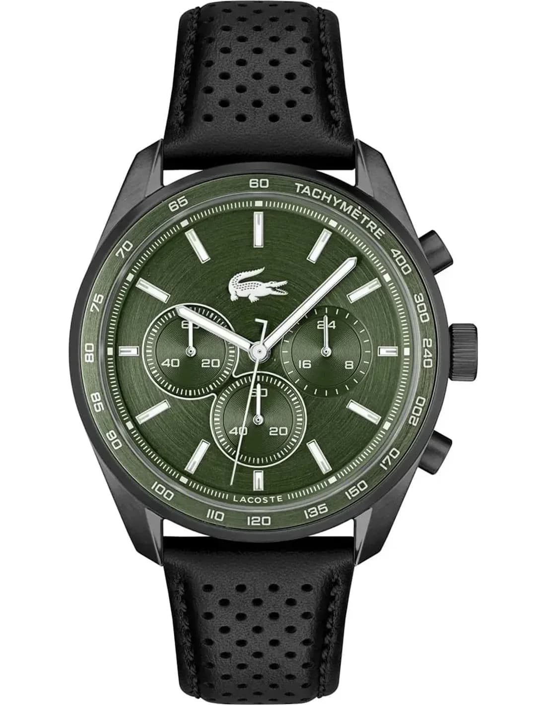 Lacoste 2011345 vue de côté, bracelet cuir